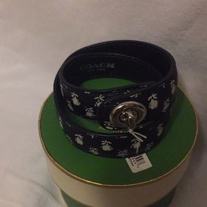 Coach double-wrap bracelet